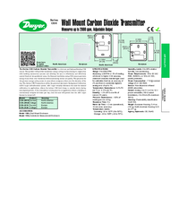 Thumbnail of document Data Sheet - CDX - Wall Mount Carbon Dioxide Transmitter